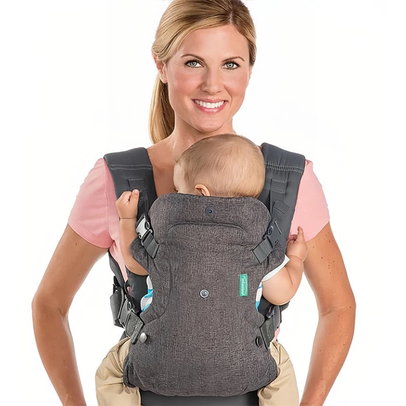 4-in-1 Baby Carrier - Newborn to Toddler Convertible, Adjustable Strap