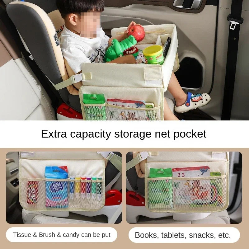 Car Seat Tray - Foldable, Waterproof, Portable Table