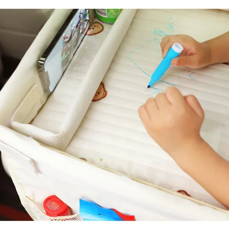 Car Seat Tray - Foldable, Waterproof, Portable Table