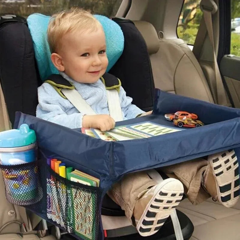 Car Seat Travel Tray - Safety Seat Play Table Organizer