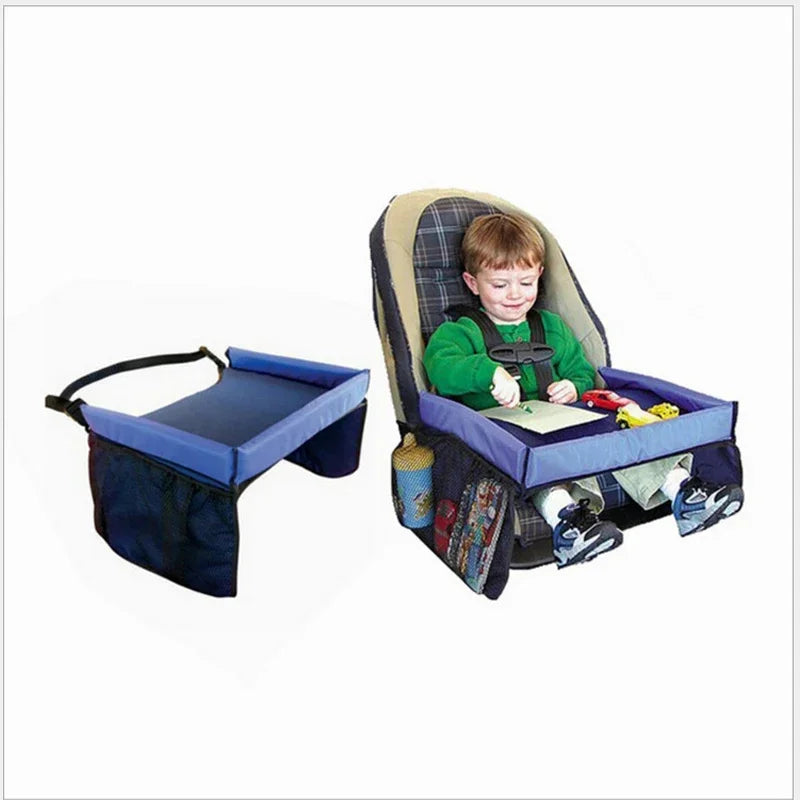 Car Seat Storage Table Organizer Tray - Travel Desk Holder