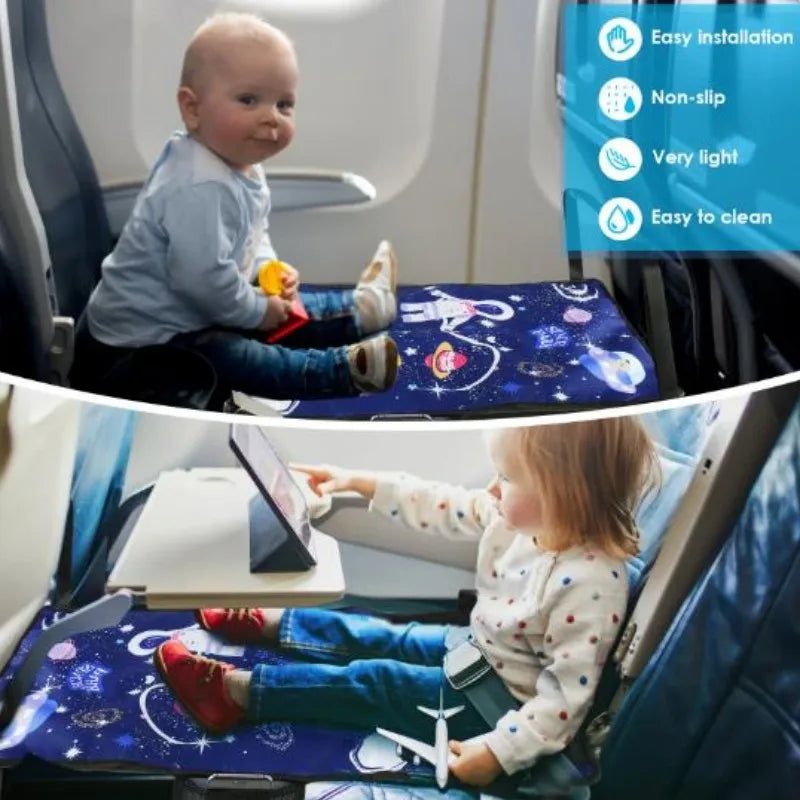 Cartoon Kids Airplane Bed - Portable Travel Seat Extender