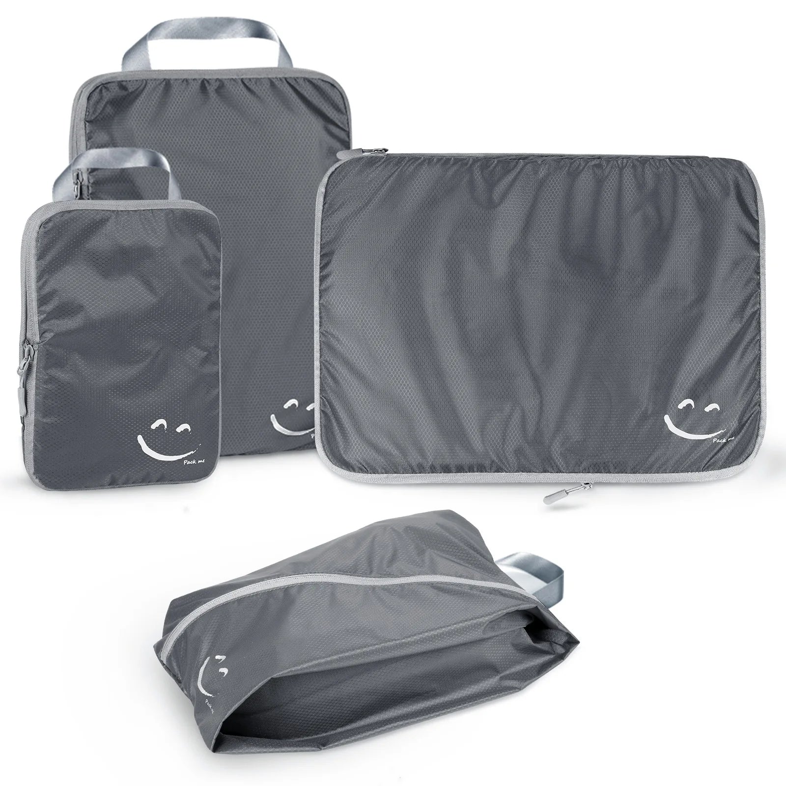 Travel Compression Packing Cubes Shoe Bag Luggage Organizer Accessories Extensible Storage Bags Travel Cubes Foldable Suitcases shown with current variant options and product details - view 9