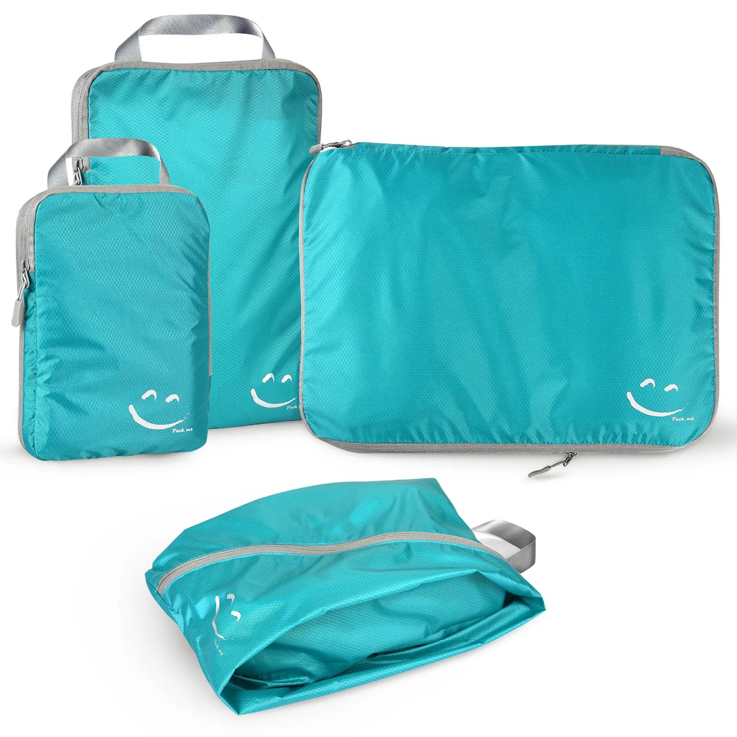Travel Compression Packing Cubes Shoe Bag Luggage Organizer Accessories Extensible Storage Bags Travel Cubes Foldable Suitcases